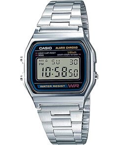 Casio Men's Vintage A158WA-1 Water Resistant Digital