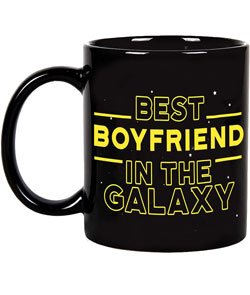 Fatbaby Best Boyfriend in the Galaxy Coffee Mug,Boyfriend Birthday Gifts,Funny Boyfriend Mug,Valentine's Day Gifts Cup For Boyfriend Him 11 oz Best Boyfriend In the Galaxy 11oz