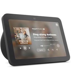 Amazon Echo Show 8 (newest model), With Spatial Audio, Smart Home Hub, and Alexa, Charcoal Charcoal Device only