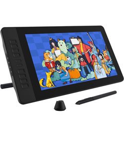 Drawing Tablet with Screen GAOMON PD1561 Drawing Monitor Art Tablet with Adjustable Stand, 10 Shortcut Keys, Tilt Support, Battery-Free Pen, 15.6-inch Graphics Tablet for Mac, Windows PC 15.6 inch PD1561 Upgrade